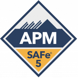 A logo of SAFe® Agile Product Management (Online Course & Certification) at Engaged Agility